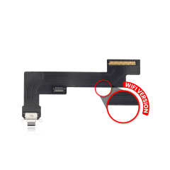 Charging Port Flex Cable For iPad Air 4 (WiFi Only) (Aftermarket Plus) (Black)