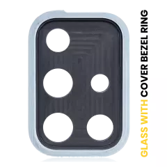 Back Camera Lens With Cover Bezel Ring For Samsung Galaxy A71 4G (A715 / 2020) (Prism Crush Blue)