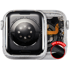 Housing Assembly Compatible For Watch Series 6 (40MM) (Used OEM Pull: Grade A) (GPS Version) (Aluminum / Silver)