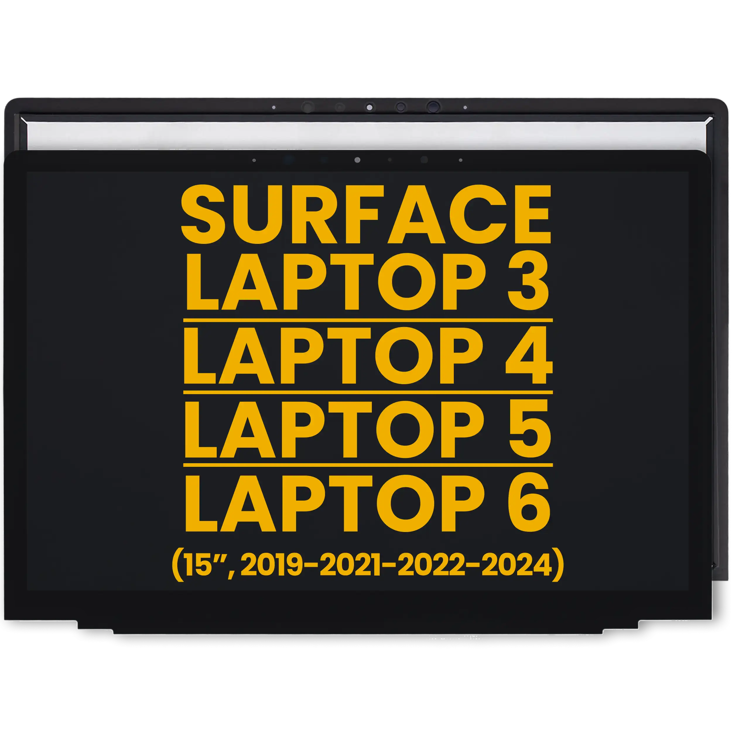 LCD Assembly With Digitizer For Microsoft Surface Laptop 3 15" (1872 / 1873) / Laptop 4 15" (1952 / 1953 / 1978 / 1979) / Laptop 5 15"/ Laptop 6 15"(Refurbished)