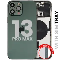 Back Housing W/ Small Parts For iPhone 13 Pro Max (EU / Global Version) (Used OEM Pull: Grade C) (Alpine Green)