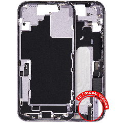 Mid-Frame Housing W/ Charging Port Flex & Small Parts For iPhone 17 (EU / Global Version) (Used OEM Pull: Grade B) (Lavender)